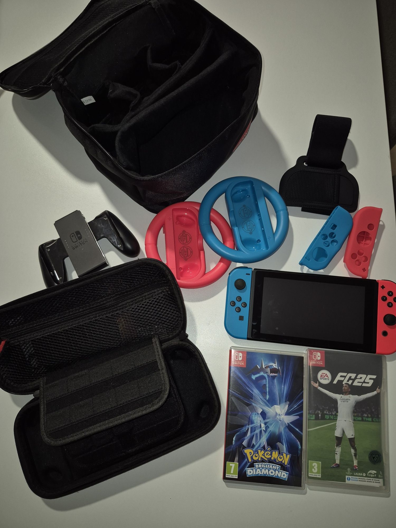 Nintendo Switch + Jogos + Acessórios