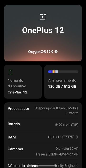 Oneplus 12 16/512gb
