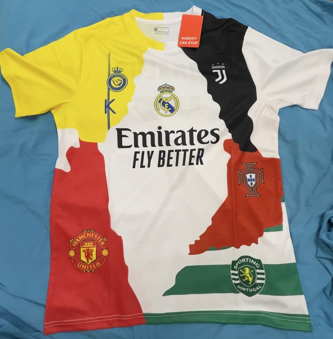 Camisola de homanagem ao CR7/ Messi e Neymar