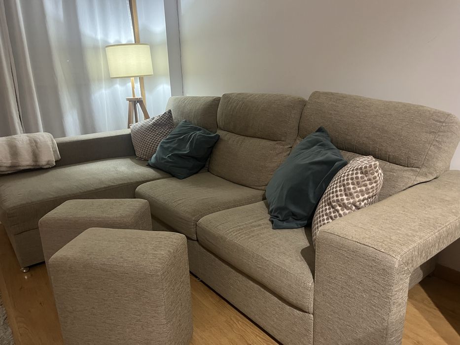 Sofa chaise longue +  2 lugares