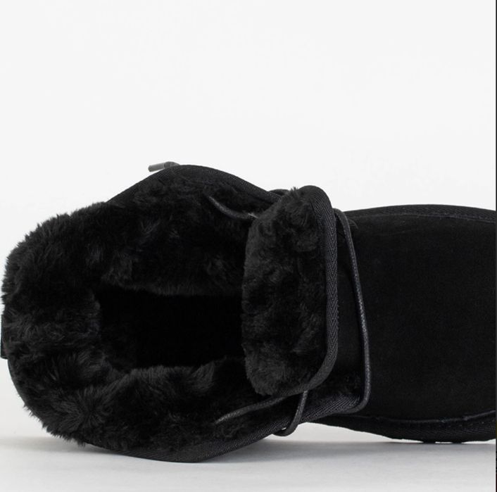 Угги Ugg ботинки зимние натуральный замш черные и приятно коричневые