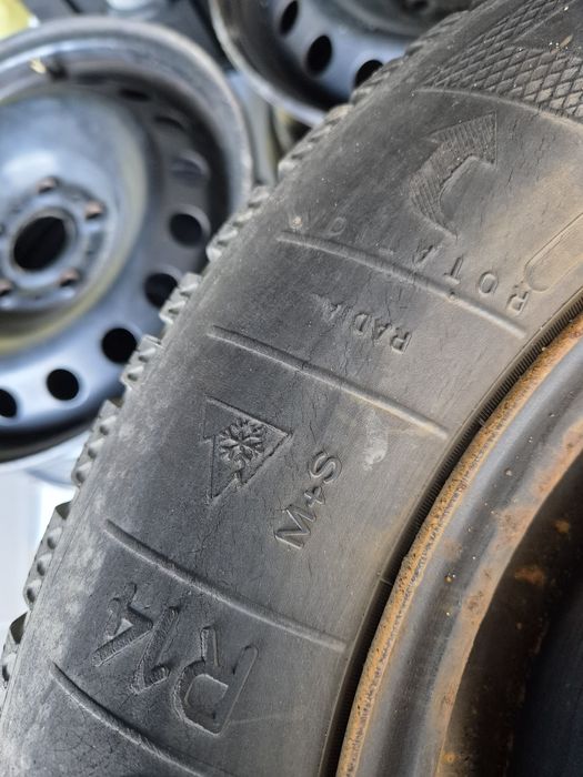 Opony koła z felgami R 14 / 65 / 185 zimowe + wielosezonowe