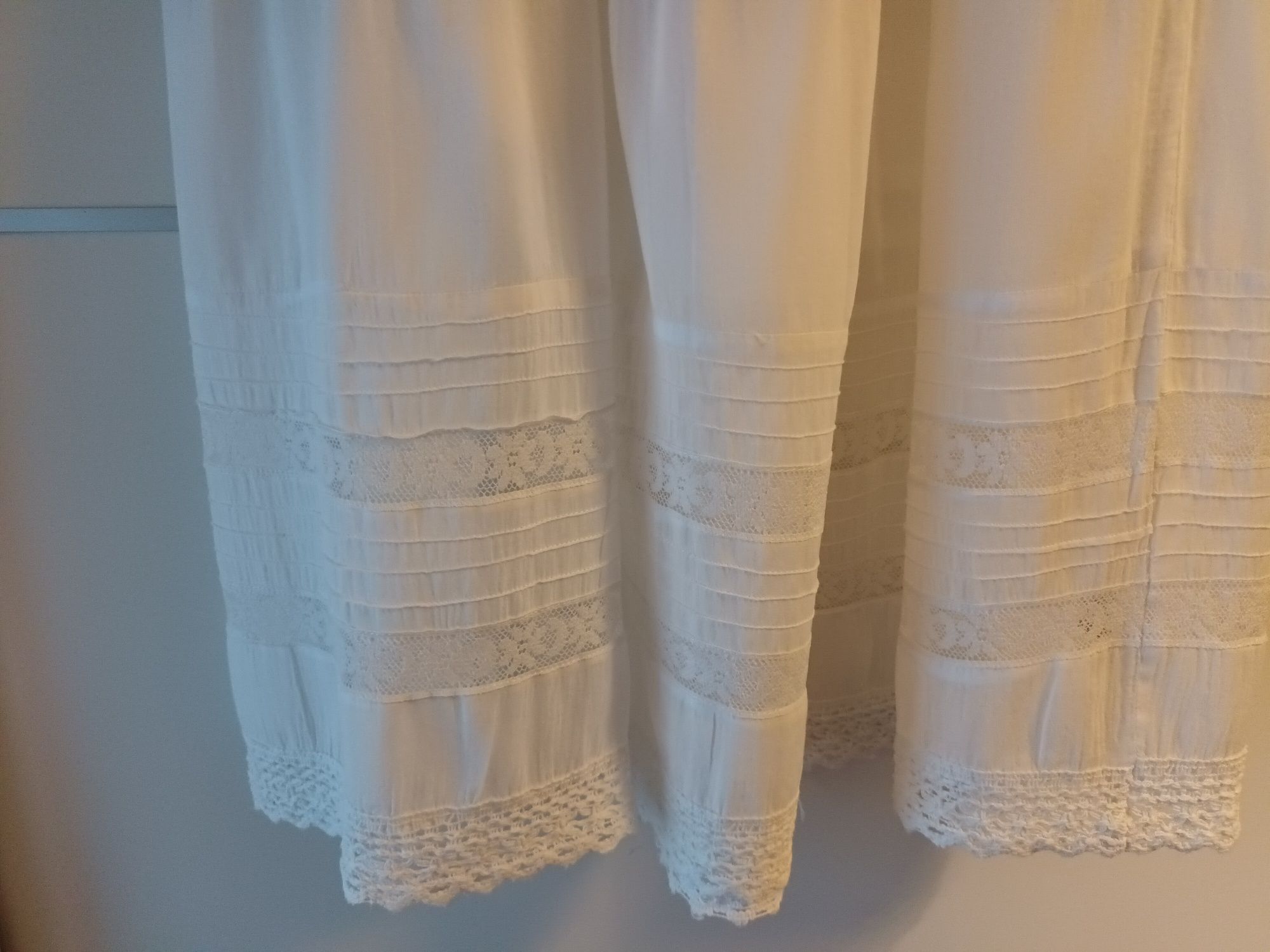 Vestido branco comprido