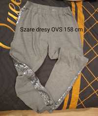 2 pary - Szare Spodnie dresowe dla dziewczyny 152 / 158 cm modne