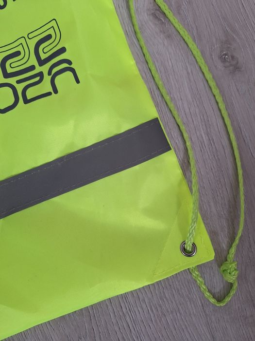 Neonowy worek workoplecak odblaskowy