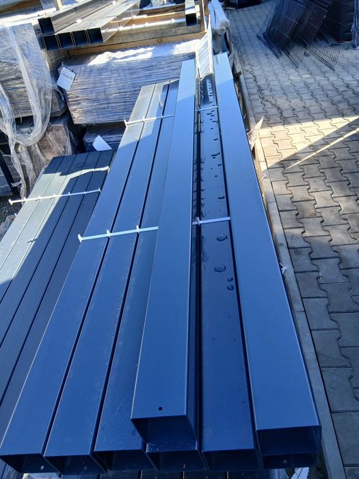 Słupek bramowy 100x100, 2mm ścianka, 280cm Grafit 170zł