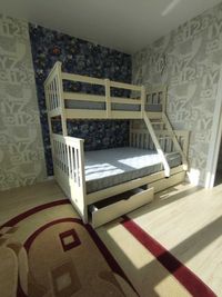 Двухъярусная трехместная кровать "Олигарх" Люкс Усиленная из дерева