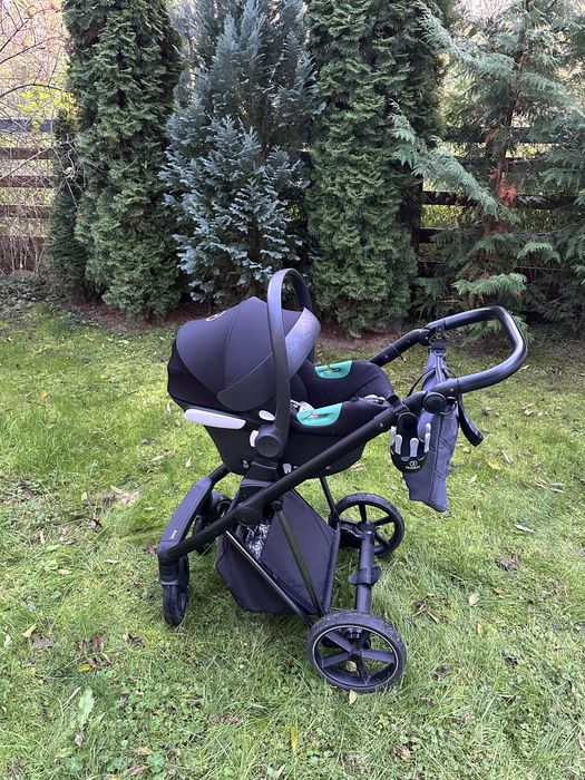Wózek Roan Ivi 2.0 2w1 + fotelik Cybex Aton B2 + dodatki