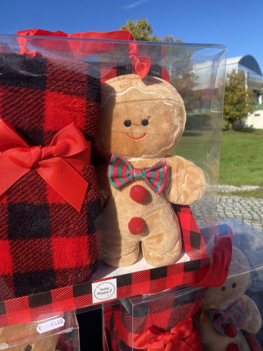 Manta + boneco de gengibre