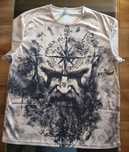 T-shirt motyw skandynawski kompas wiking rozm. XL nowy