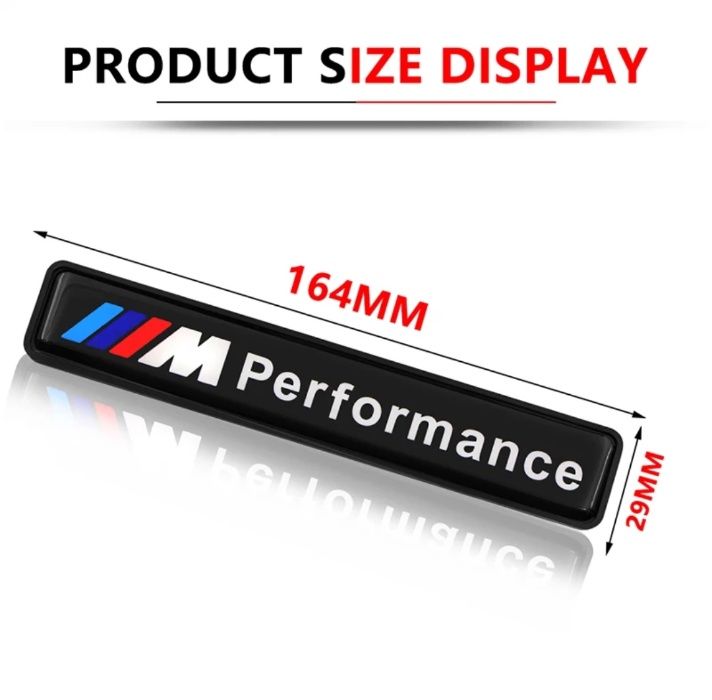 Emblemas símbolos BMW M Performance LED grelha | traseira | laterais
