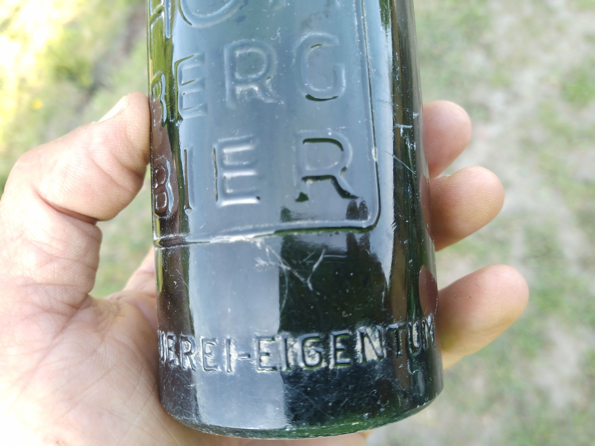 Stara butelka Hohberg Bier Lowenberg-Lwówek Śląski