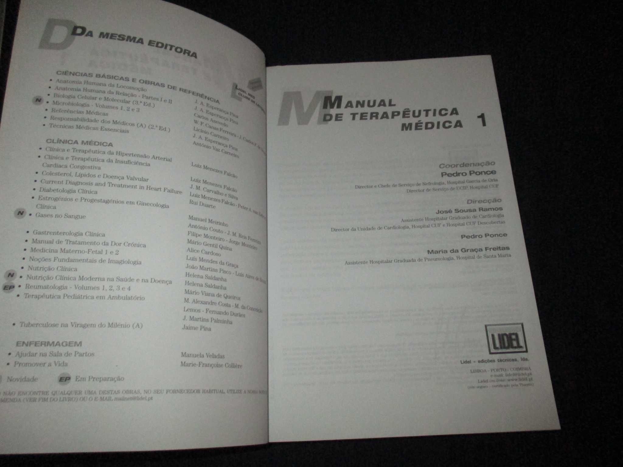 Livro Manual de Terapêutica Médica 1 Pedro Ponce