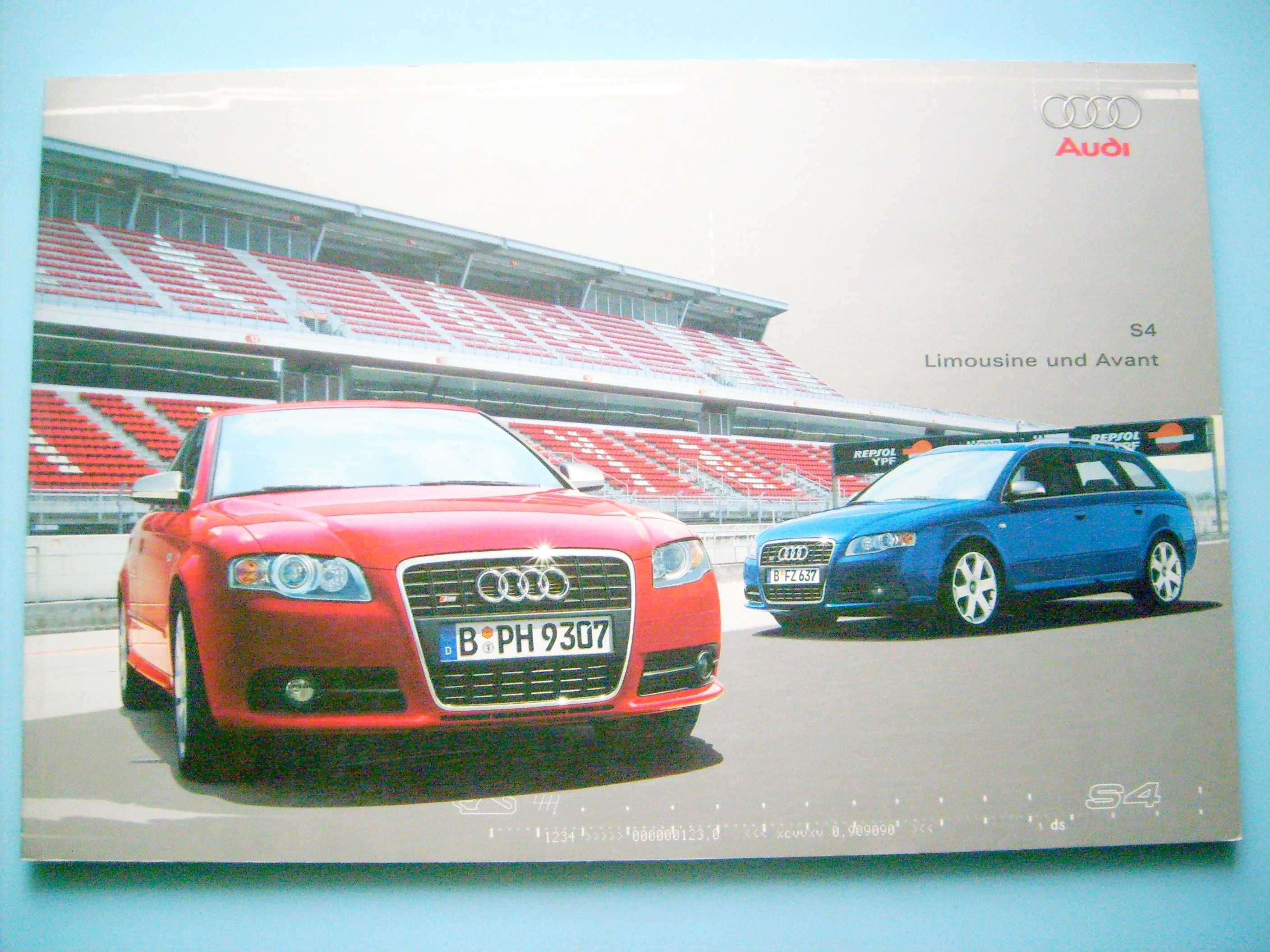 AUDI S4 B7 Limousine & Avant 2004 / prospekt 42 strony, stan BDB