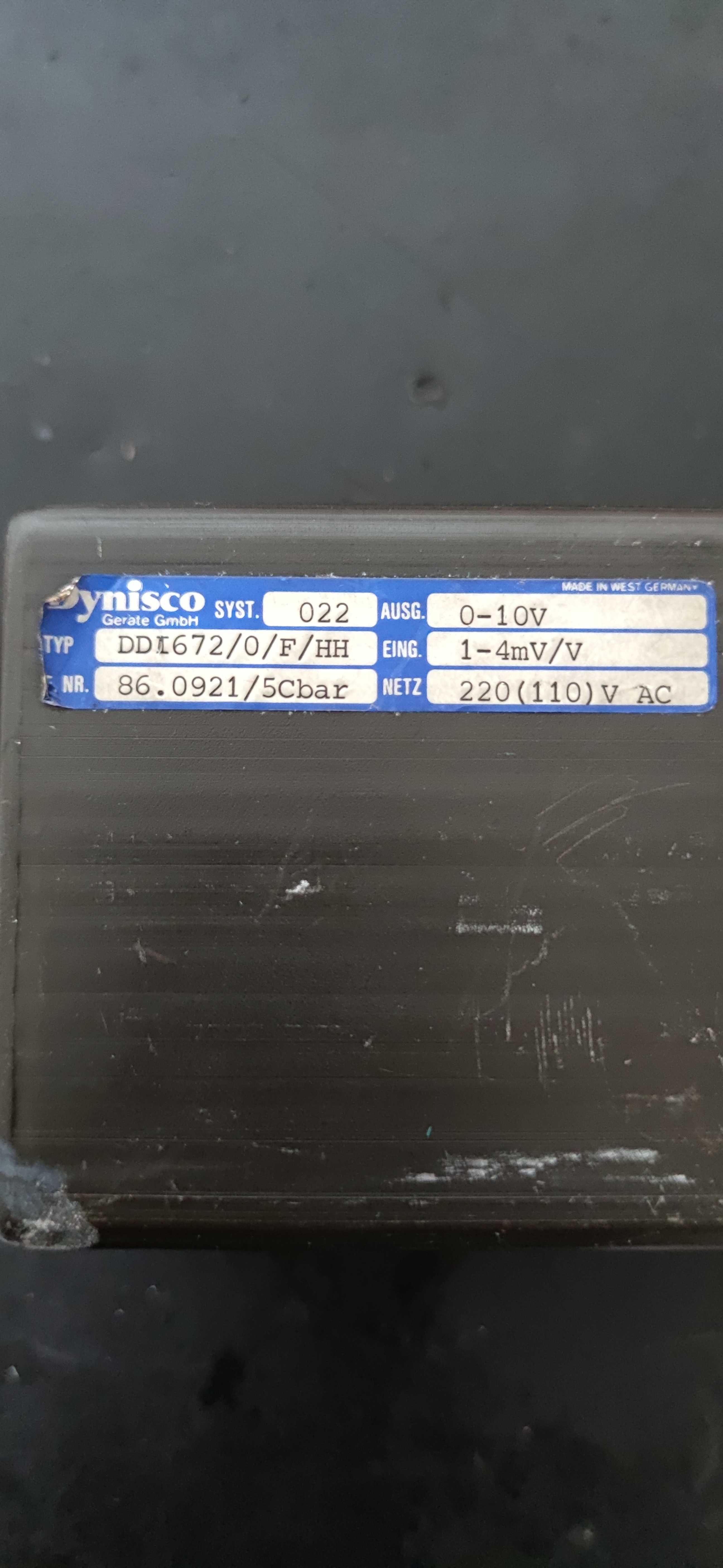 WSKAŹNIK ciśnienia masy DYNISCO DDI 672