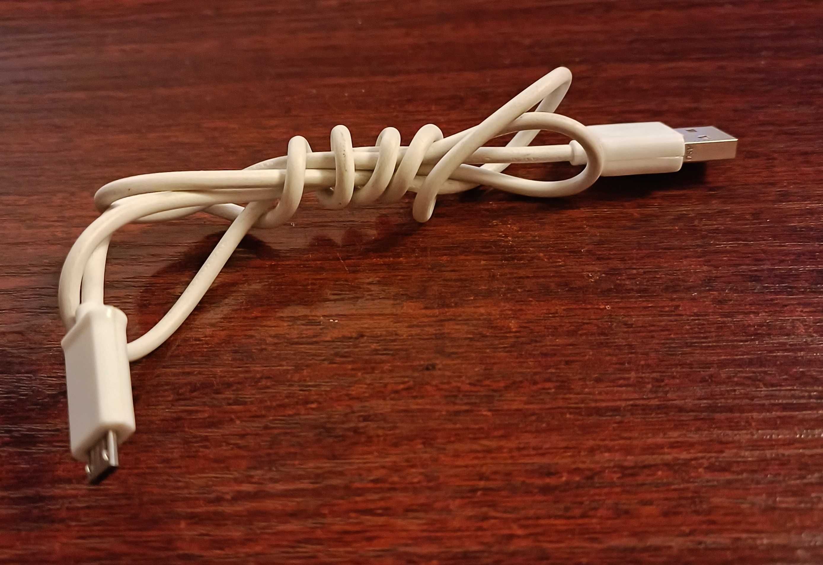 Kabel przewód mini USB – USB A biały, długość 80 cm