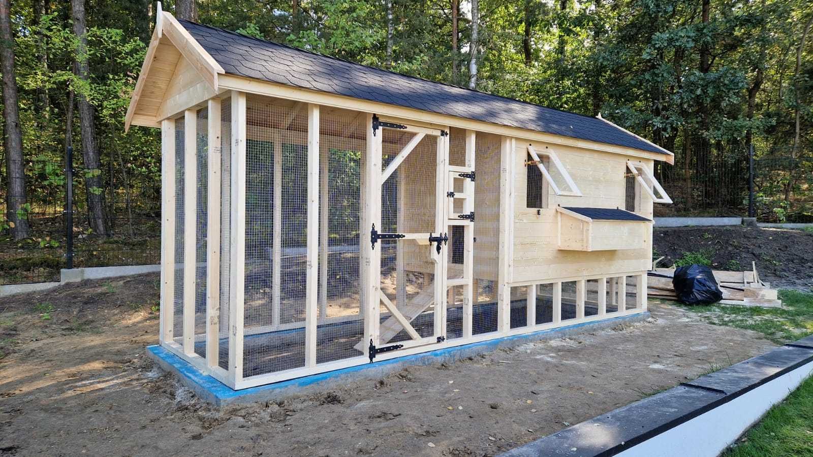 Kurnik z woliera 5x1.6