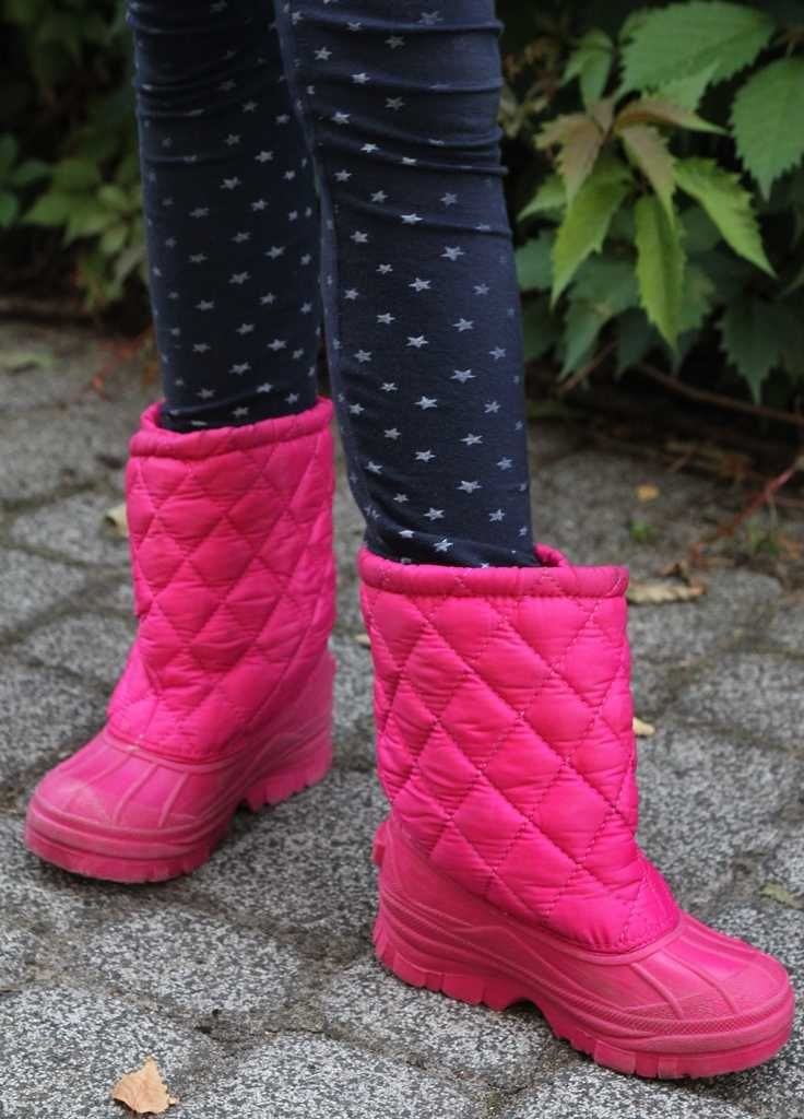 Dziecięce różowe śniegowce dla dziewczynki buty zimowe 29 30
