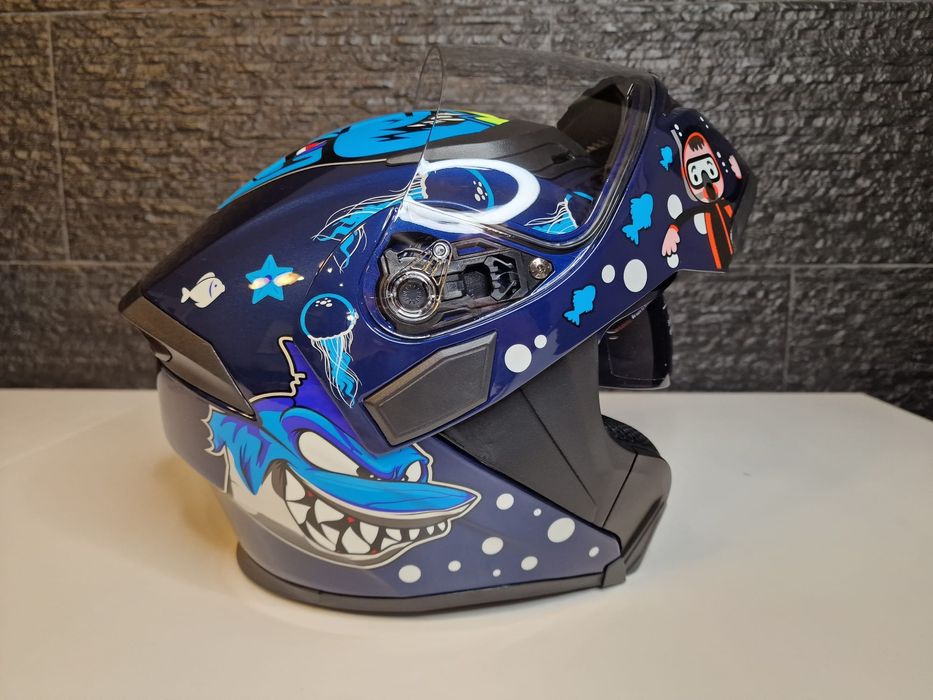 (NOVO) Capacete Modular Mota Integral Desenhos V/Cores