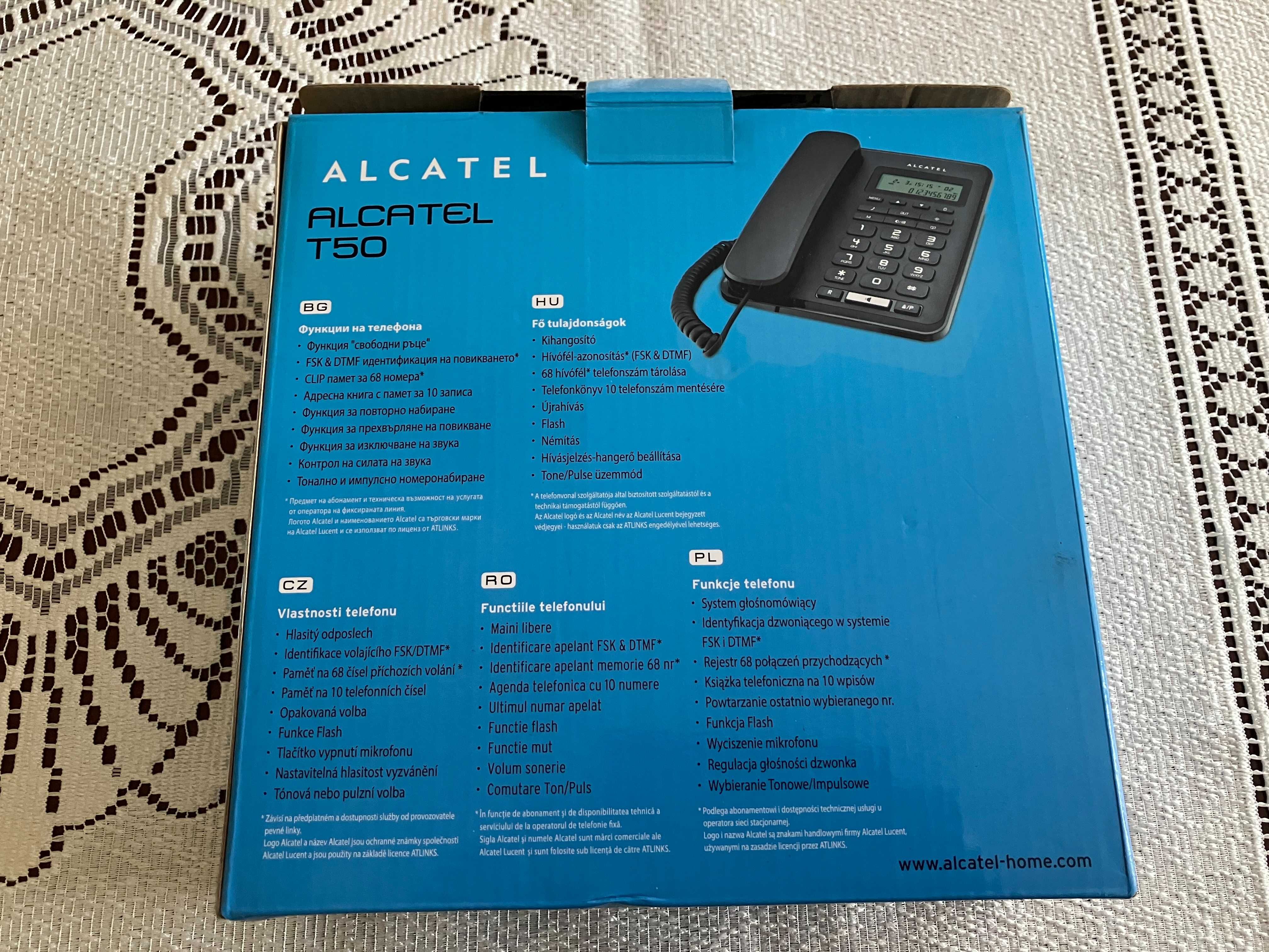 Telefon stacjonarny, analogowy ALCATEL T-50