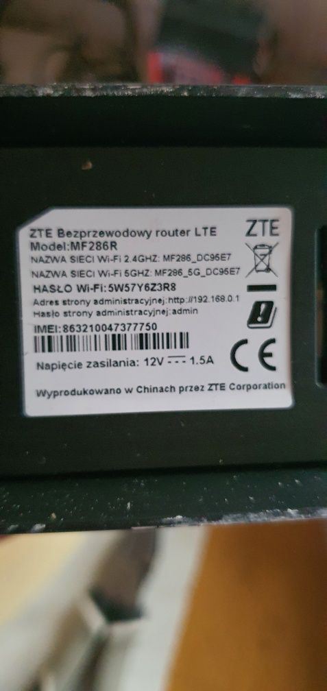 Router LTE ZTE MF286R Plus