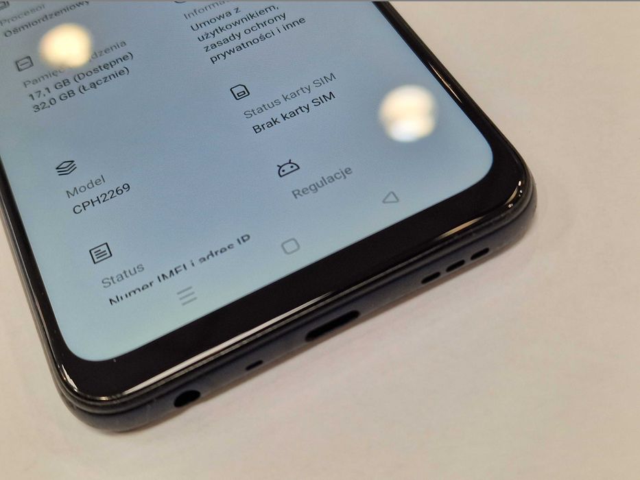 Oppo A16 Dual SIM/ 3GB/ 32GB/ Crystal Black/ Grade A- + ładowarka