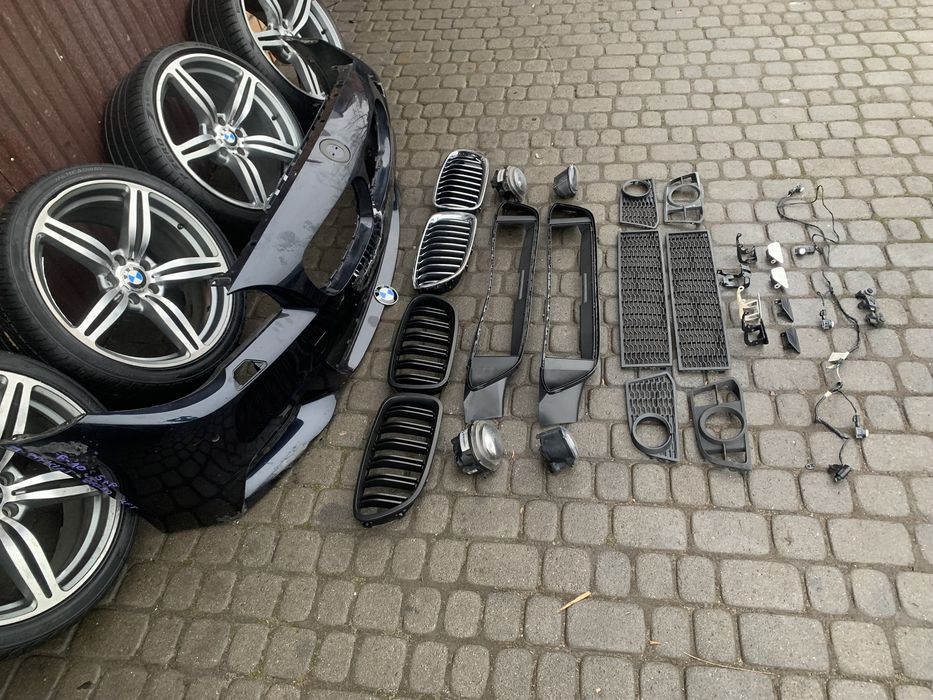 BMW F10 F11 M paket бампер решотка заглушка кронштейн партроник туманк