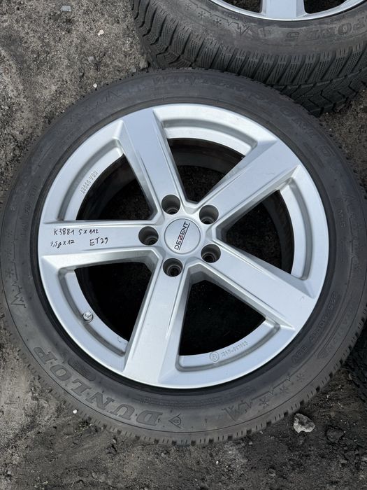 Komplet kół zimowych 5x112 17x7,5j et29 Audi Vw Skoda 225/50/17 Dunlop