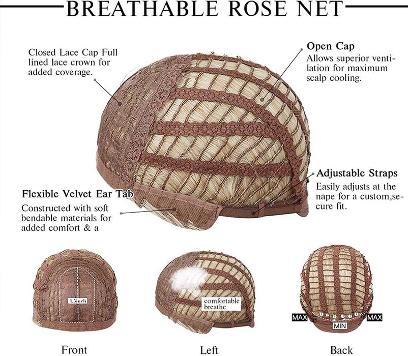 Peruca cor Loiro Escuro, comprida, nova