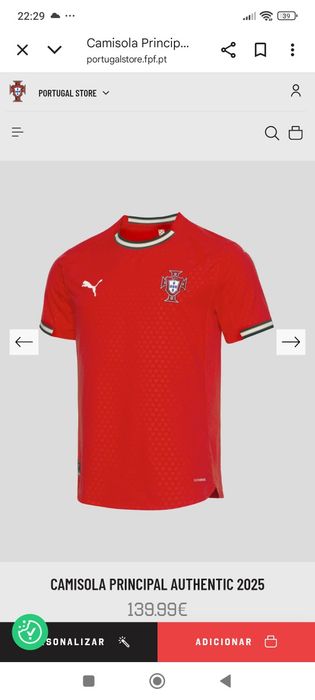 Camisa de futebol