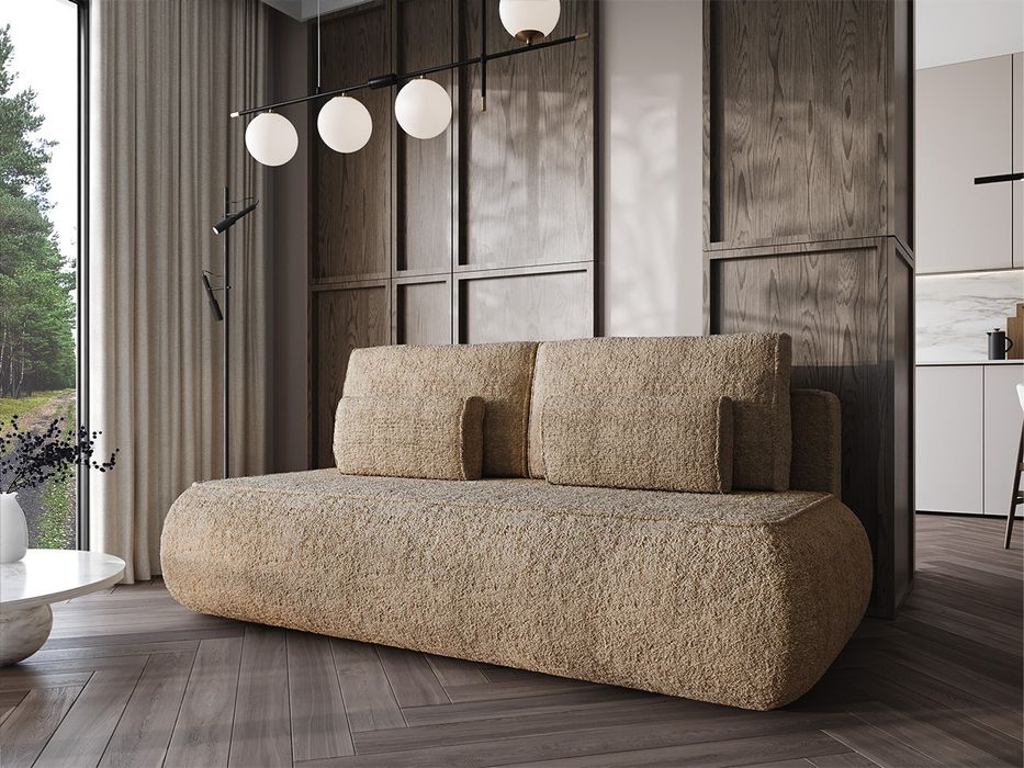Sofa rozkładana prosto od producenta Baranek boucle