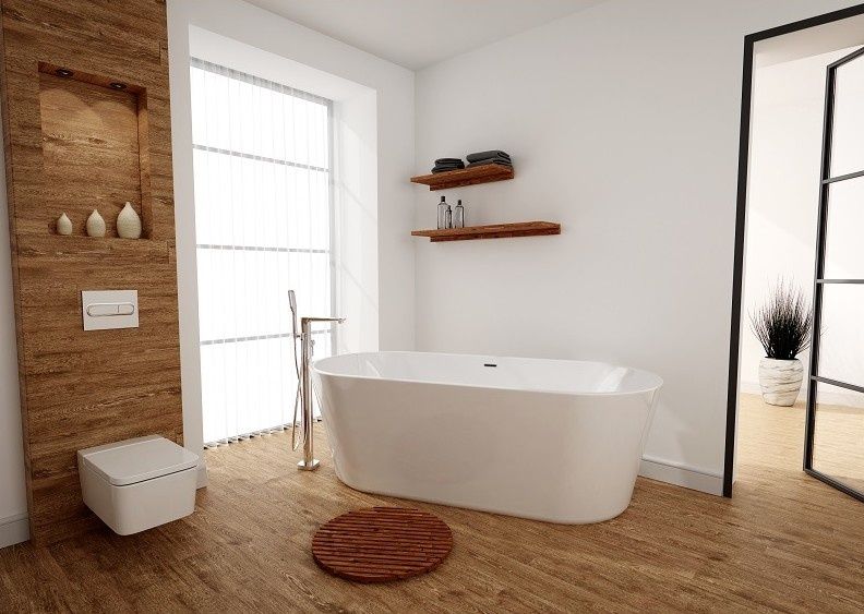 ScandiBath Baldur wanna wolnostojąca 170x78 + syfon klik-klak