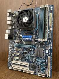 Материнська плата Gigabyte GA-770T-USB3 + AMD Phenom II X4 945 + 8GB