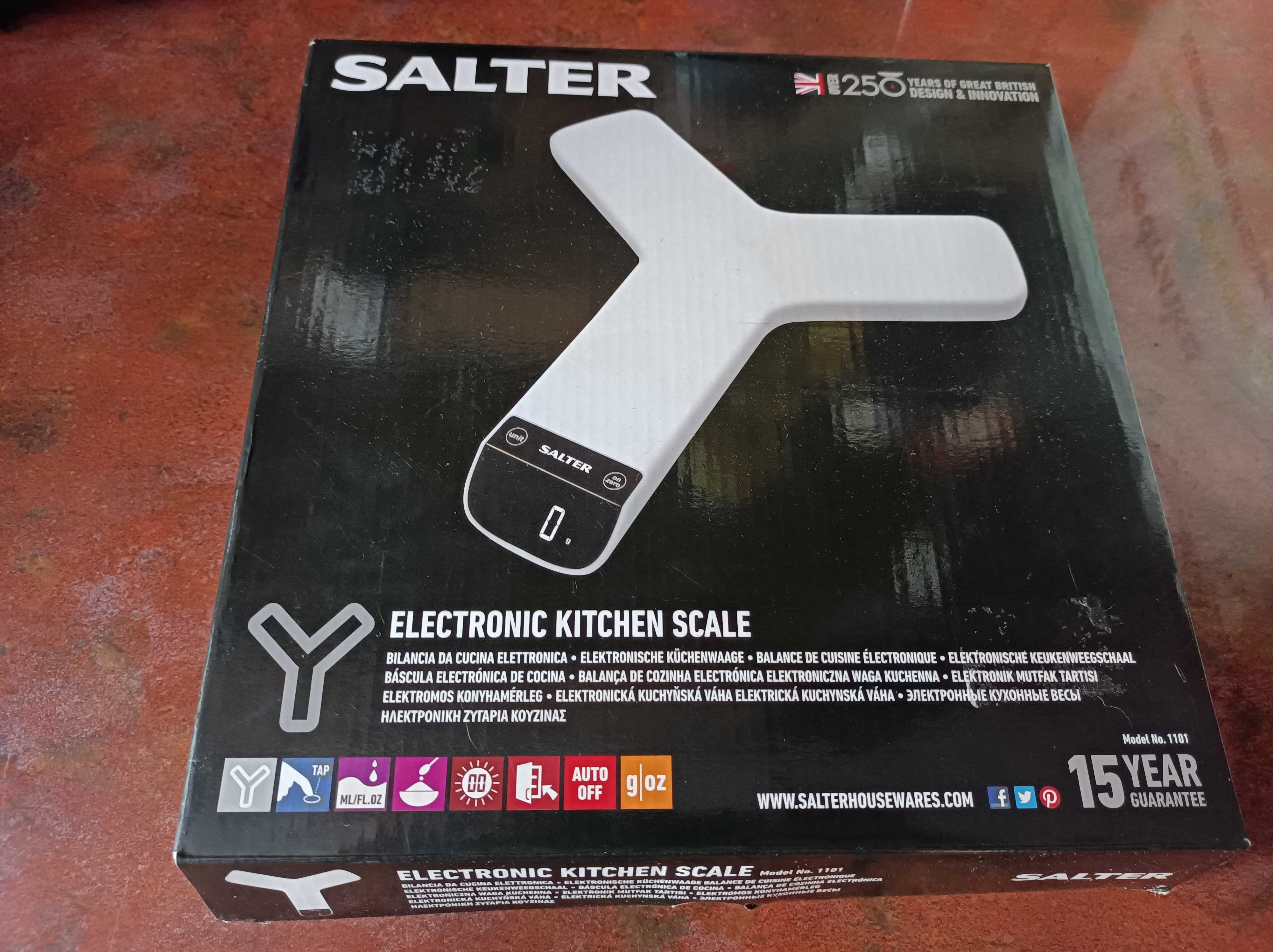 Waga kuchenna SALTER elektroniczna Nowa   5kg +Gratis Baterie
