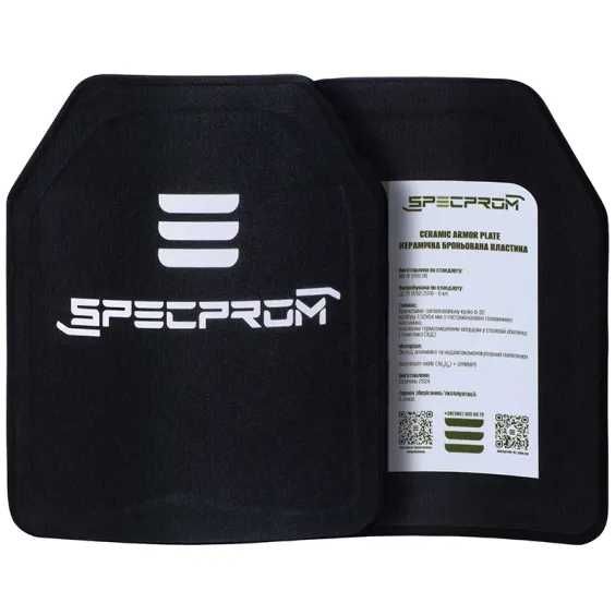 Керамічна бронеплита SPECPROM 6-го класу. Вага 2.8 кг 25 на 30 см