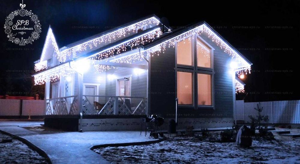 Каучукова вулична Гірлянда бахрома уличная IP 44 MOD_32_Flash ICICLE