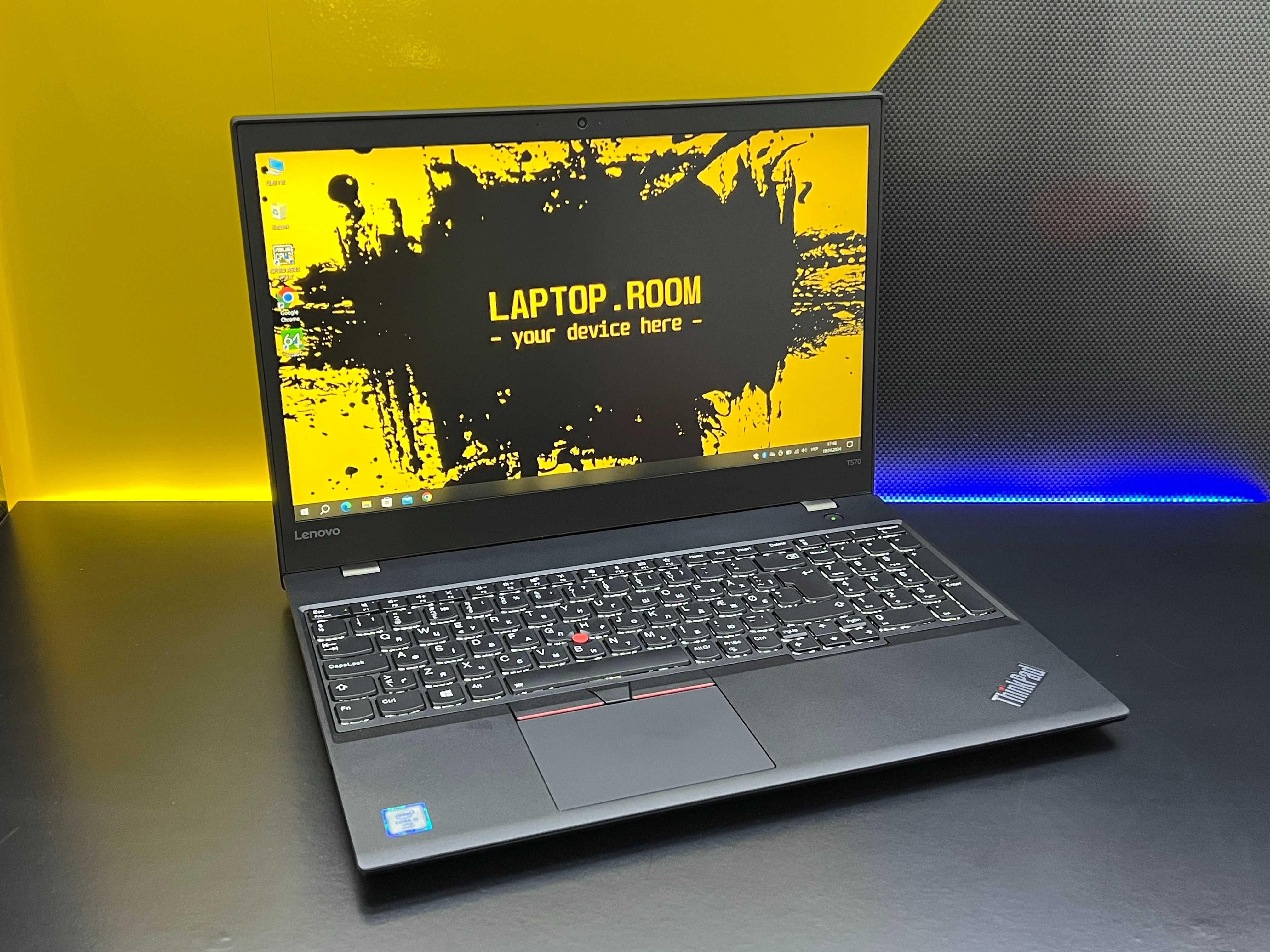 Core-i5•8GB-ОЗУ•SSD-256GB• Lenovo ThinkPad T570 15,6' IPS • ноутбук