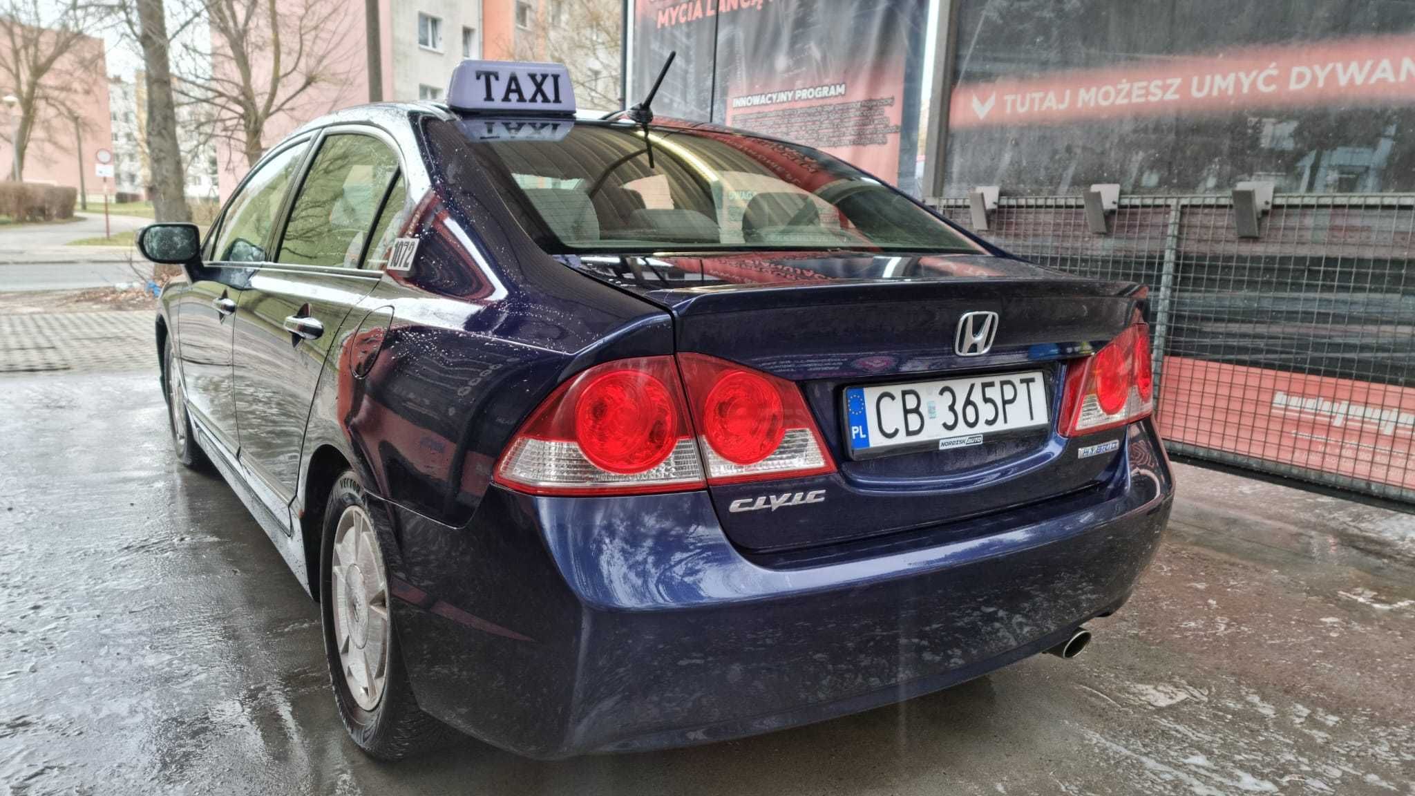 Wynajem Hybryda+LPG automat na taxi Honda Civic