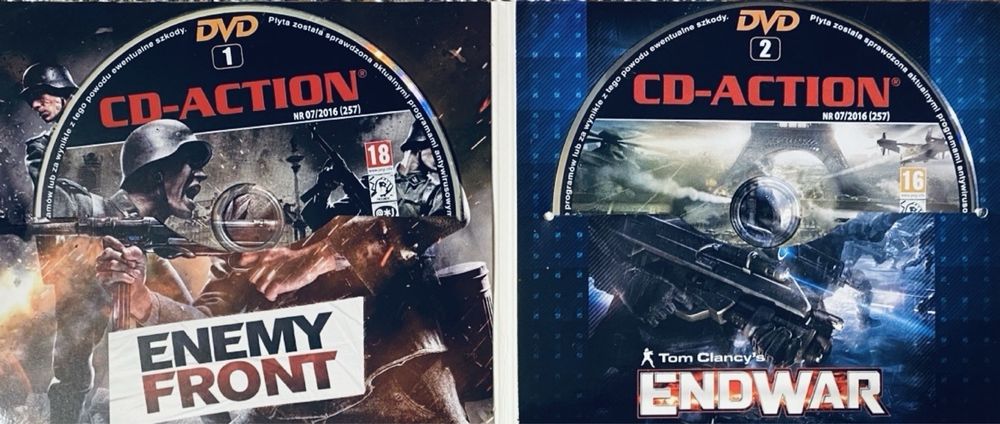 Gry CD-Action 2x DVD nr 257: Enemy Front, Endwar, Dungeons