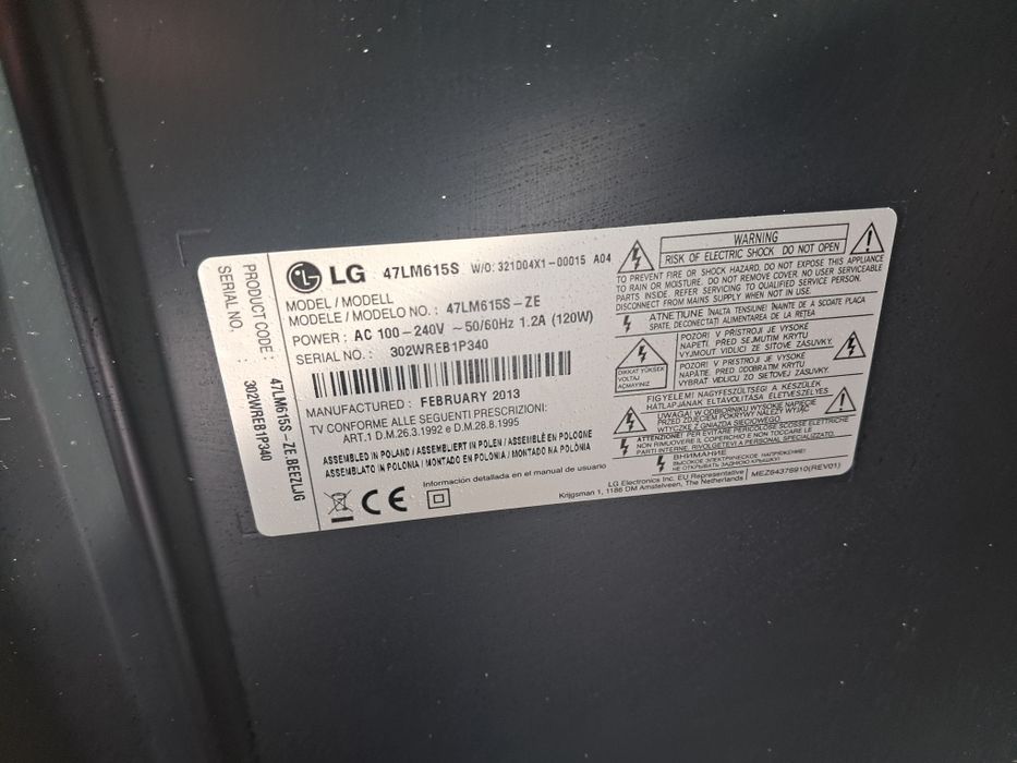 TV Led LG 47 + Google Chromecast Smart