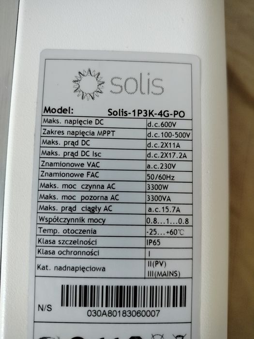 Inwerter Solis 1P3K-4G-PO