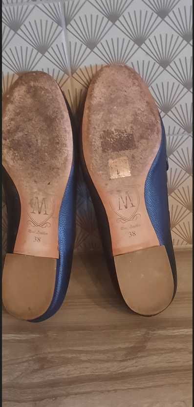 Massimo Dutti loafery mokasyny granat r. 38