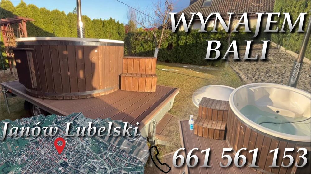 Wynajem Mobilna ruska bania / balia / jacuzzi Janów Lubelski Kraśnik