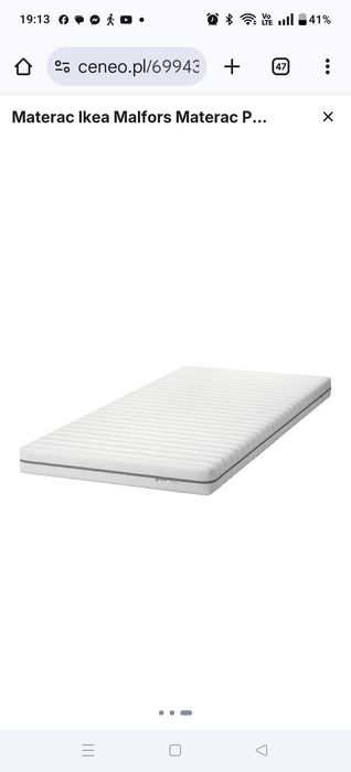 Materac piankowy Ikea Malfors
