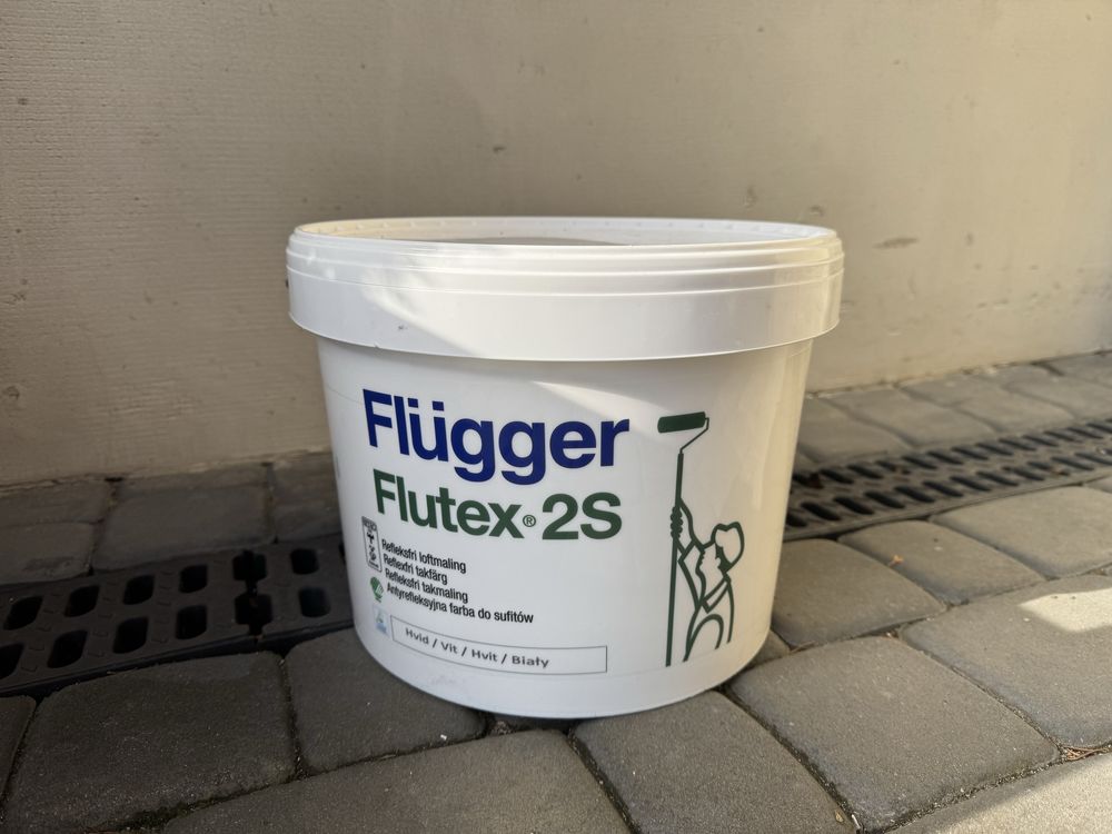 Biała farba flugger sufitowa 10 litrow