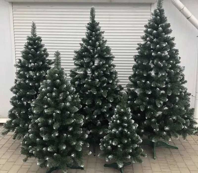 Снежная Королева|1м искусственная новогодняя елка|ель с бел. кончиками