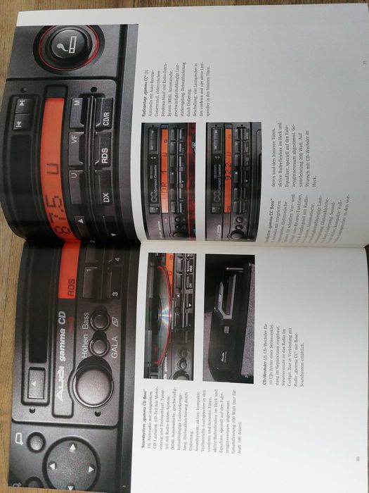 Prospekt Audi wyposażenie dodatkowe.