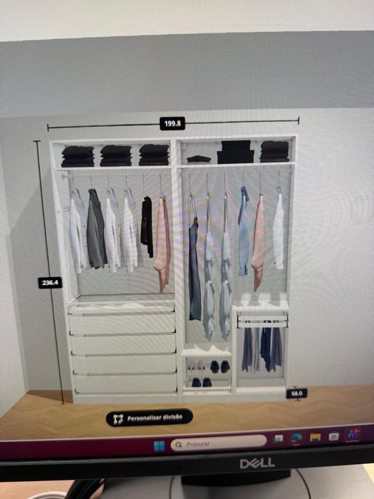 Guarda roupa 22 dias comprado