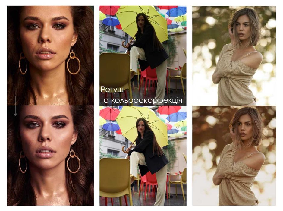 Фотограф (індивідуальні/предметна), AI (ші) creator , Ретушер