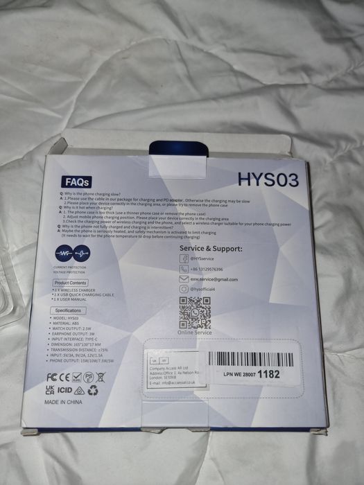 EXW HYS03 Stacja ładująca 3 w 1 ładowarka indukcyjna